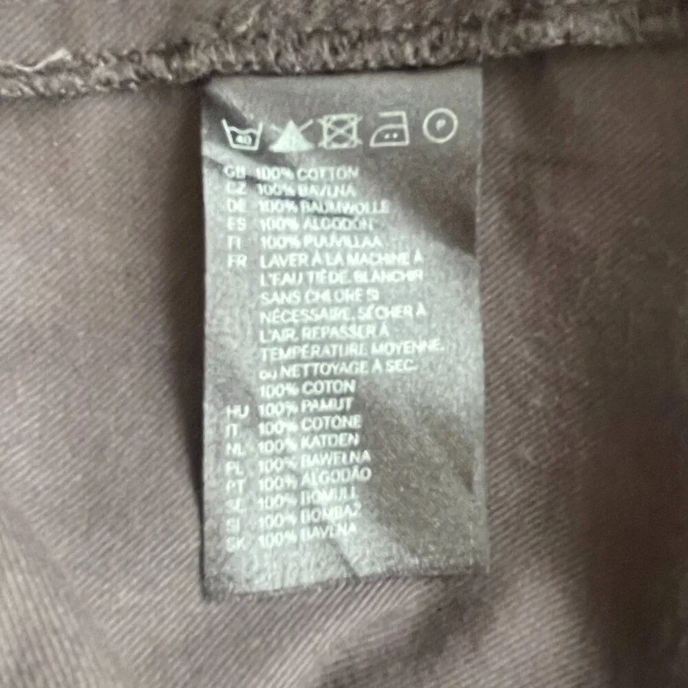 Size 12 H&M black military style top with silver buttons and short sleeves - Picture 12 of 14